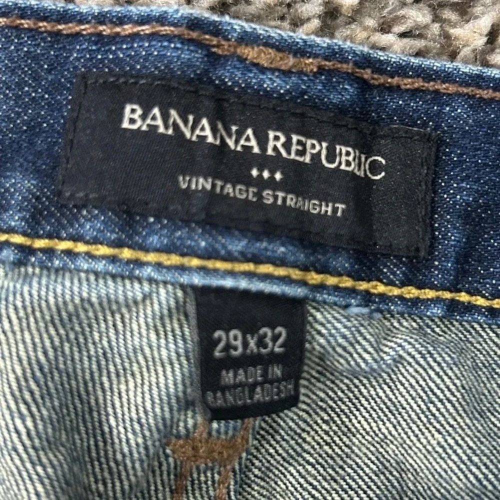Banana Republic Vintage Straight Jeans‎ Mens 28X28  Medium Wash Blue Denim